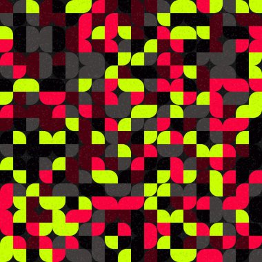 Soyut Geometrik Desen üretken hesaplama sanatı çizimi