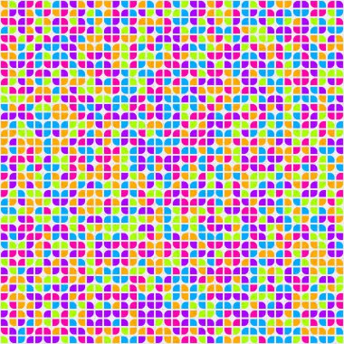 Soyut Geometrik Desen üretken hesaplama sanatı çizimi