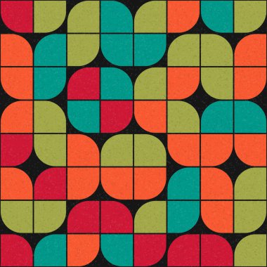 Soyut Geometrik Desen üretken hesaplama sanatı çizimi