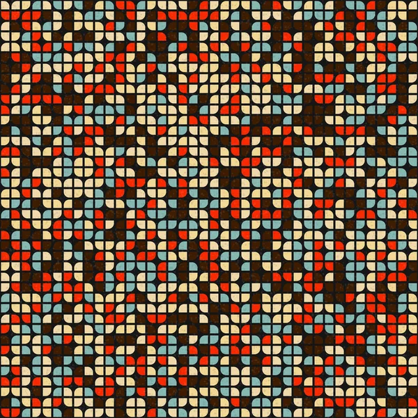 Abstrakcyjny Geometryczny Wzór Generatywna Sztuka Obliczeniowa Ilustracja — Wektor stockowy