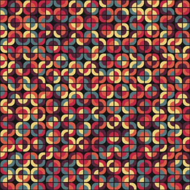 Soyut Geometrik Desen, üretken hesaplama sanatı çizimi