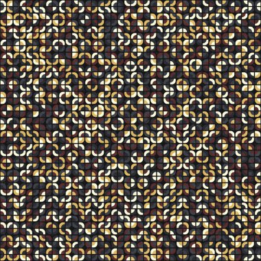 Soyut Geometrik Desen, üretken hesaplama sanatı çizimi