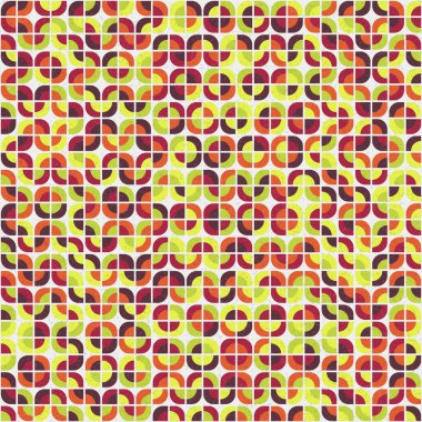 Soyut Geometrik Desen, üretken hesaplama sanatı çizimi