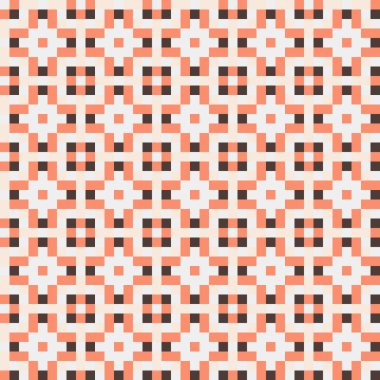 Soyut çapraz desen, üretken hesaplama sanatı, vektör illüstrasyonu 