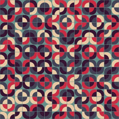 Soyut Geometrik Desen, üretken hesaplama sanatı çizimi