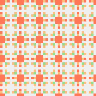 Soyut çapraz desen, üretken hesaplama sanatı, vektör illüstrasyonu 