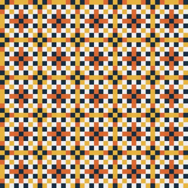 Soyut çapraz desenli üretken hesaplama sanatı çizimi