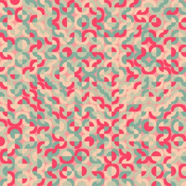 Soyut Geometrik Desen, üretken hesaplama sanatı çizimi