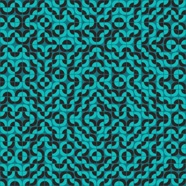 Soyut Geometrik Desen, üretken hesaplama sanatı çizimi