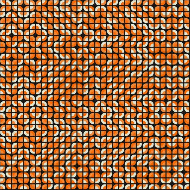 Soyut Geometrik Desen, üretken hesaplama sanatı çizimi