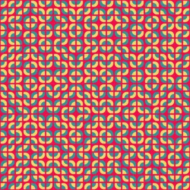 Soyut Geometrik Desen, üretken hesaplama sanatı çizimi