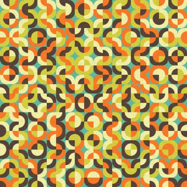 Soyut Geometrik Desen, üretken hesaplama sanatı çizimi