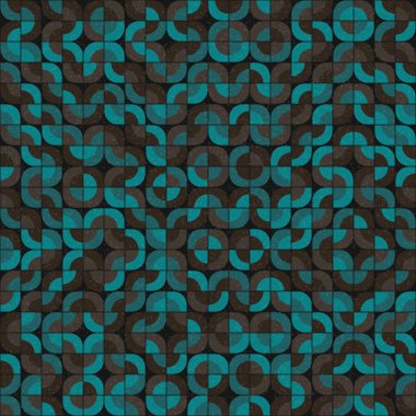 Soyut Geometrik Desen, üretken hesaplama sanatı çizimi