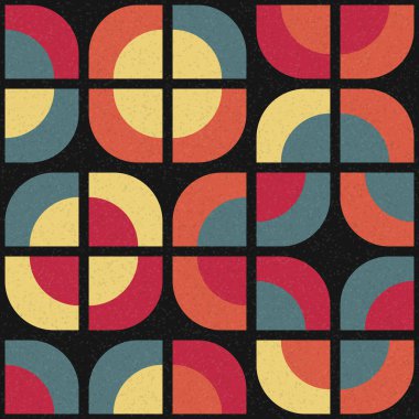 Soyut Geometrik Desen, üretken hesaplama sanatı çizimi