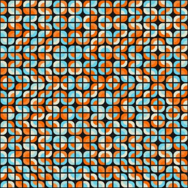 Soyut Geometrik Desen, üretken hesaplama sanatı çizimi