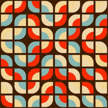 Soyut Geometrik Desen, üretken hesaplama sanatı çizimi