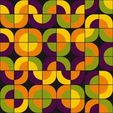 Soyut Geometrik Desen, üretken hesaplama sanatı çizimi