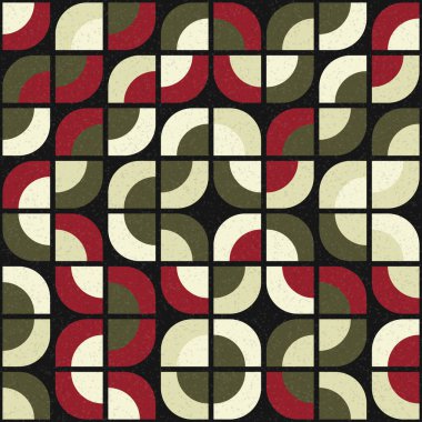 Soyut Geometrik Desen, üretken hesaplama sanatı çizimi