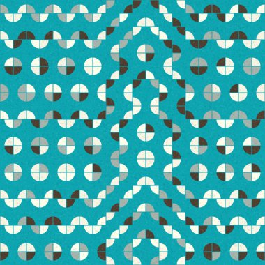 Soyut Geometrik Desen Üretken hesaplama sanatı, vektör illüstrasyonu