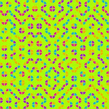 Soyut Geometrik Desen Üretken hesaplama sanatı, vektör illüstrasyonu