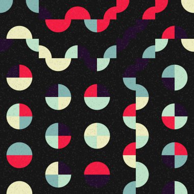 Soyut Geometrik Desen Üretken hesaplama sanatı, vektör illüstrasyonu