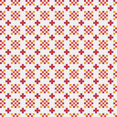 Soyut çapraz desen, üretken hesaplama sanatı, vektör illüstrasyonu 