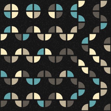 Soyut Geometrik Desen Üretken hesaplama sanatı, vektör illüstrasyonu