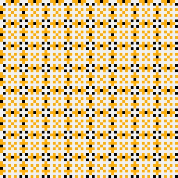 Vetor Padrão Cruz Abstrato Ilustração Pixel — Vetor de Stock