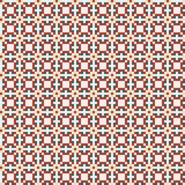 Soyut çapraz desen, üretken hesaplama sanatı, vektör illüstrasyonu 