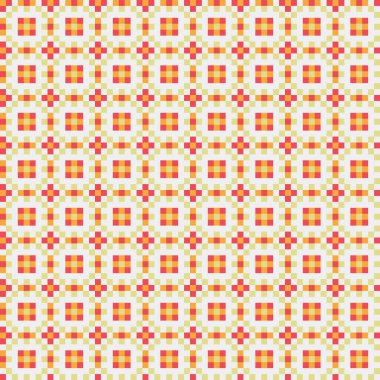 Soyut çapraz desen, üretken hesaplama sanatı, vektör illüstrasyonu 