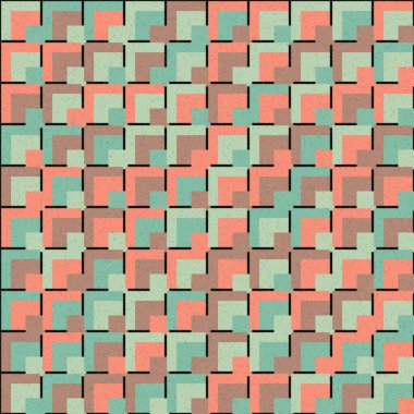 Soyut Geometrik Desen, vektör sanatsal çizim