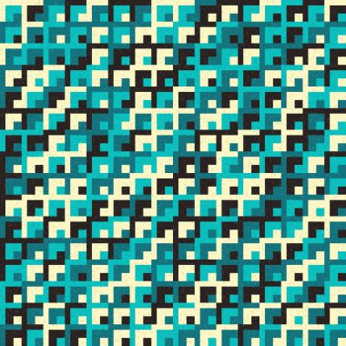 Soyut Geometrik Desen üretken hesaplama sanatı çizimi