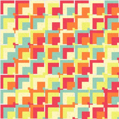 Soyut Geometrik Desen üretken hesaplama sanatı çizimi