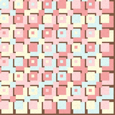 Soyut Geometrik Desen üretken hesaplama sanatı çizimi