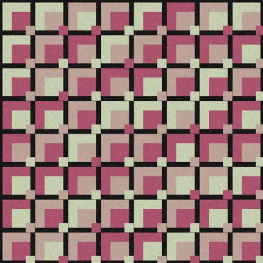 Soyut Geometrik Desen üretken hesaplama sanatı çizimi