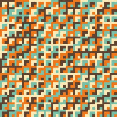 Soyut Geometrik Desen üretken hesaplama sanatı çizimi