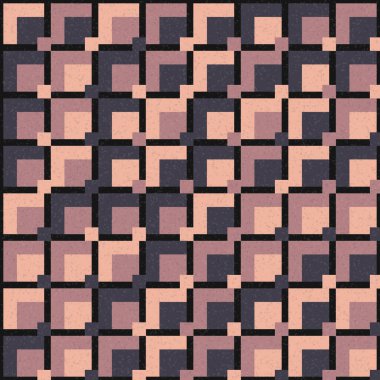 Soyut Geometrik Desen üretken hesaplama sanatı çizimi