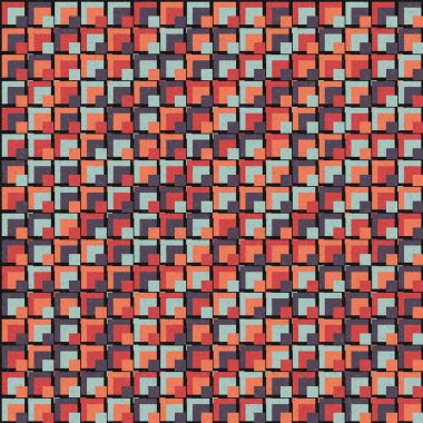 Soyut Geometrik Desen üretken hesaplama sanatı çizimi