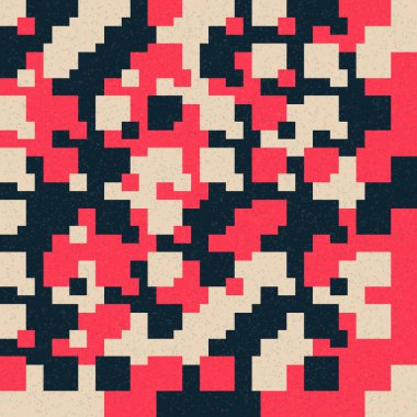 Soyut Geometrik Desen üretken hesaplama sanatı çizimi