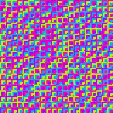 Soyut Geometrik Desen üretken hesaplama sanatı çizimi