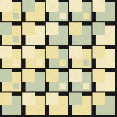 Soyut Geometrik Desen üretken hesaplama sanatı çizimi