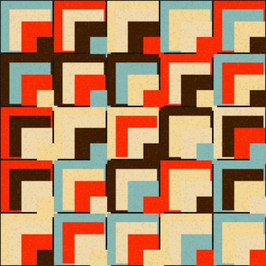 Soyut Geometrik Desen üretken hesaplama sanatı çizimi