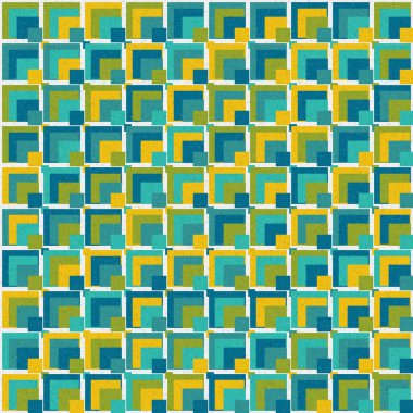 Soyut Geometrik Desen üretken hesaplama sanatı çizimi