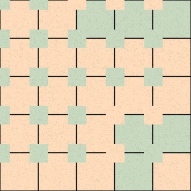 Soyut Geometrik Desen üretken hesaplama sanatı çizimi