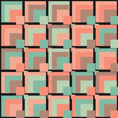 Soyut Geometrik Desen üretken hesaplama sanatı çizimi