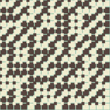 Soyut Geometrik Desen üretken hesaplama sanatı çizimi