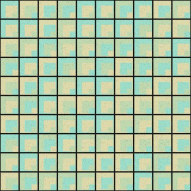 Soyut Geometrik Desen üretken hesaplama sanatı çizimi