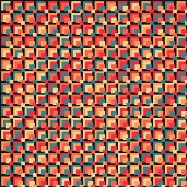 Soyut Geometrik Desen üretken hesaplama sanatı çizimi