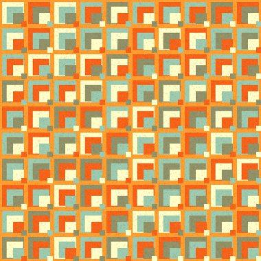 Soyut Geometrik Desen üretken hesaplama sanatı çizimi