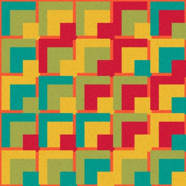 Soyut Geometrik Desen üretken hesaplama sanatı çizimi